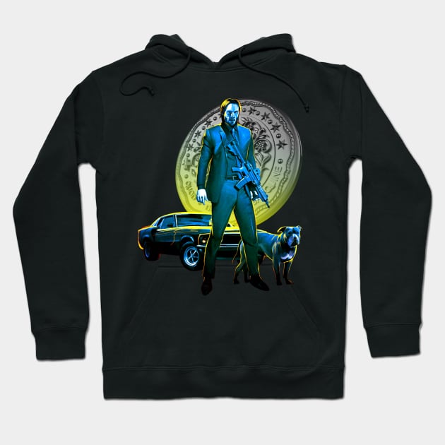 John Wick Lone Hitman and Cub Hoodie by Ringseek